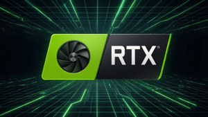 RTX Logo Neon Grid