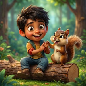 Rudra and His Chipmunk