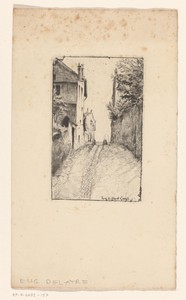 Rue du Mont Cenis (Parijs), omhoog kijkend
