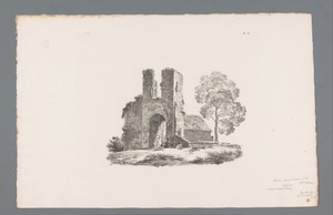 Ruïne met boerderij