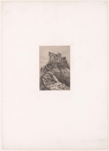 Ruïne op een heuvel