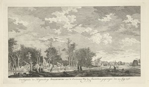 Ruïne van de kruitfabriek Sollenburg na de ontploffing op 14 augustus 1758