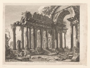 Ruïne van een oud Romeins paleis