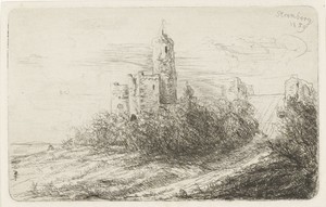 Ruïne van kasteel te Stromberg