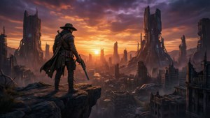 Ruined City Sunset
