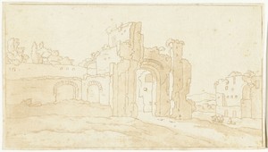 Ruïnes van de grote zaal van de Thermen van Caracalla, Rome