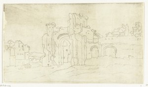 Ruïnes van de grote zaal van de Thermen van Caracalla, Rome