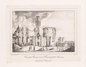 Ruïnes van het entrepot, 1830