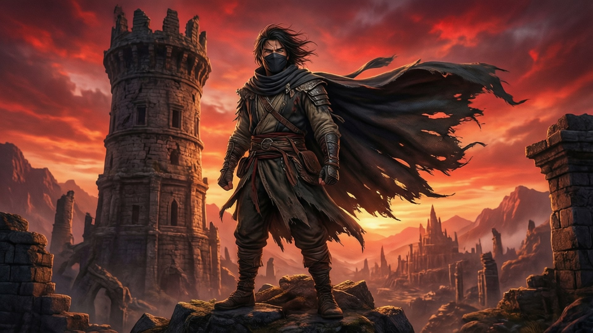 Ruinous Vista by Wallpapers.art Studio