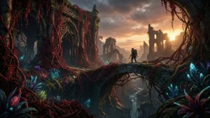 Ruins of Yaesha Sunset