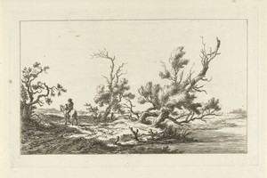 Ruiter in een landschap