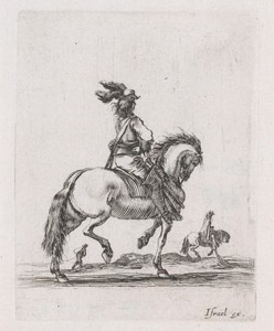 Ruiter op een galloperend paard