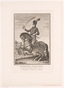 Ruiterportret van Francisco Xavier Mina