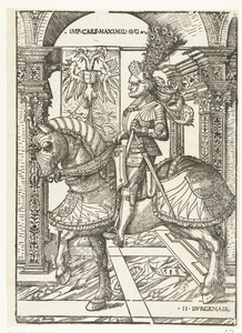 Ruiterportret van Keizer Maximiliaan