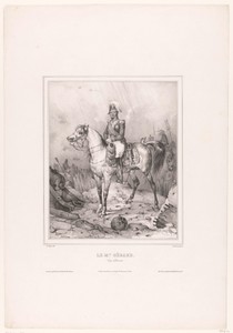 Ruiterportret van maarschalk Gérard tijdens het beleg van Antwerpen