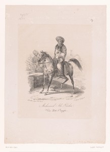 Ruiterportret van Mohamed Ali van Egypte