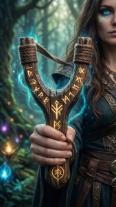 Rune-Enchanted Slingshot of Sorceress