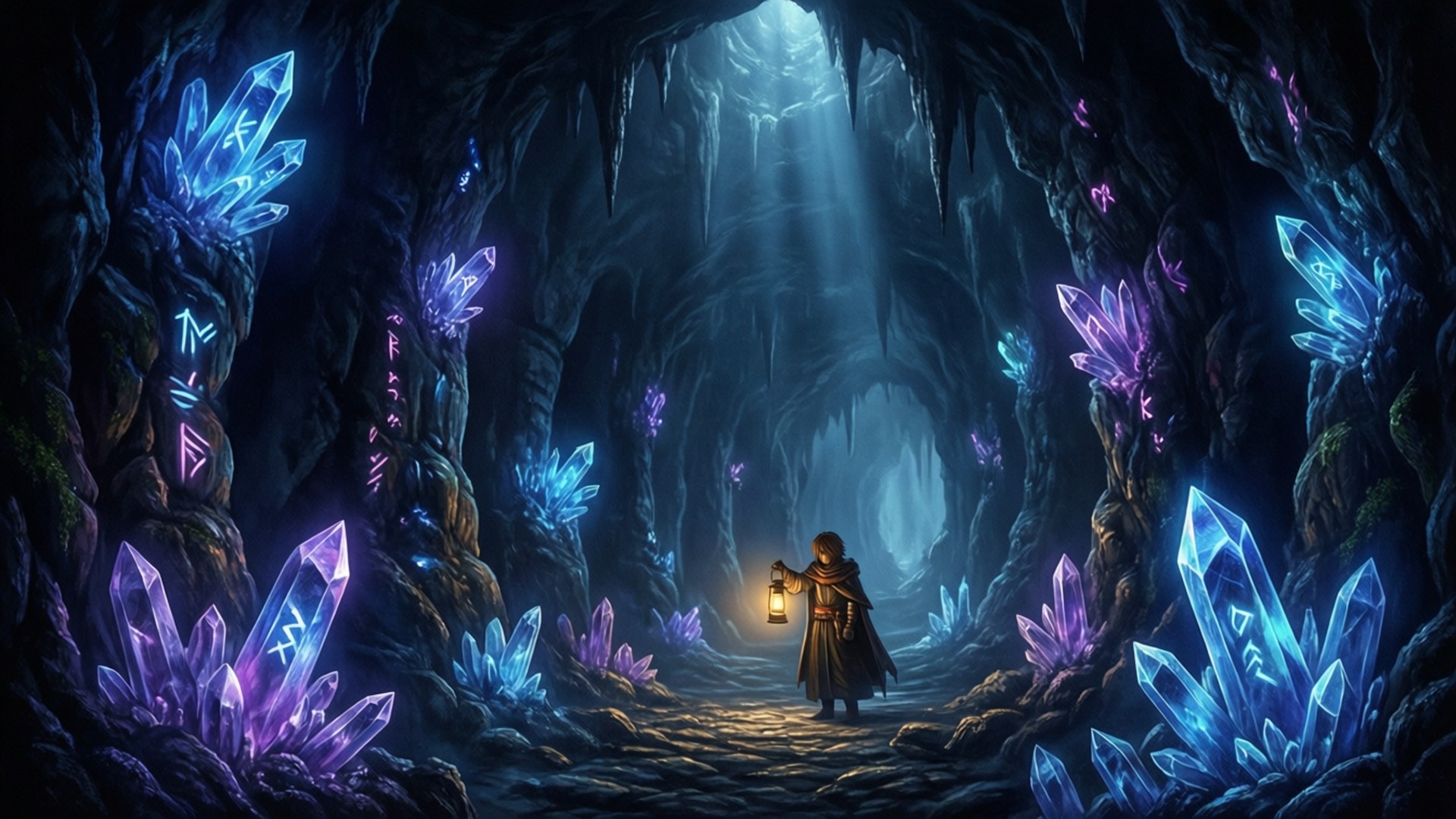 Runic Depths by Wallpapers.art Studio