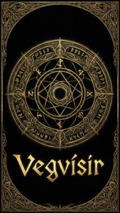 Runic Vegvisir Typography