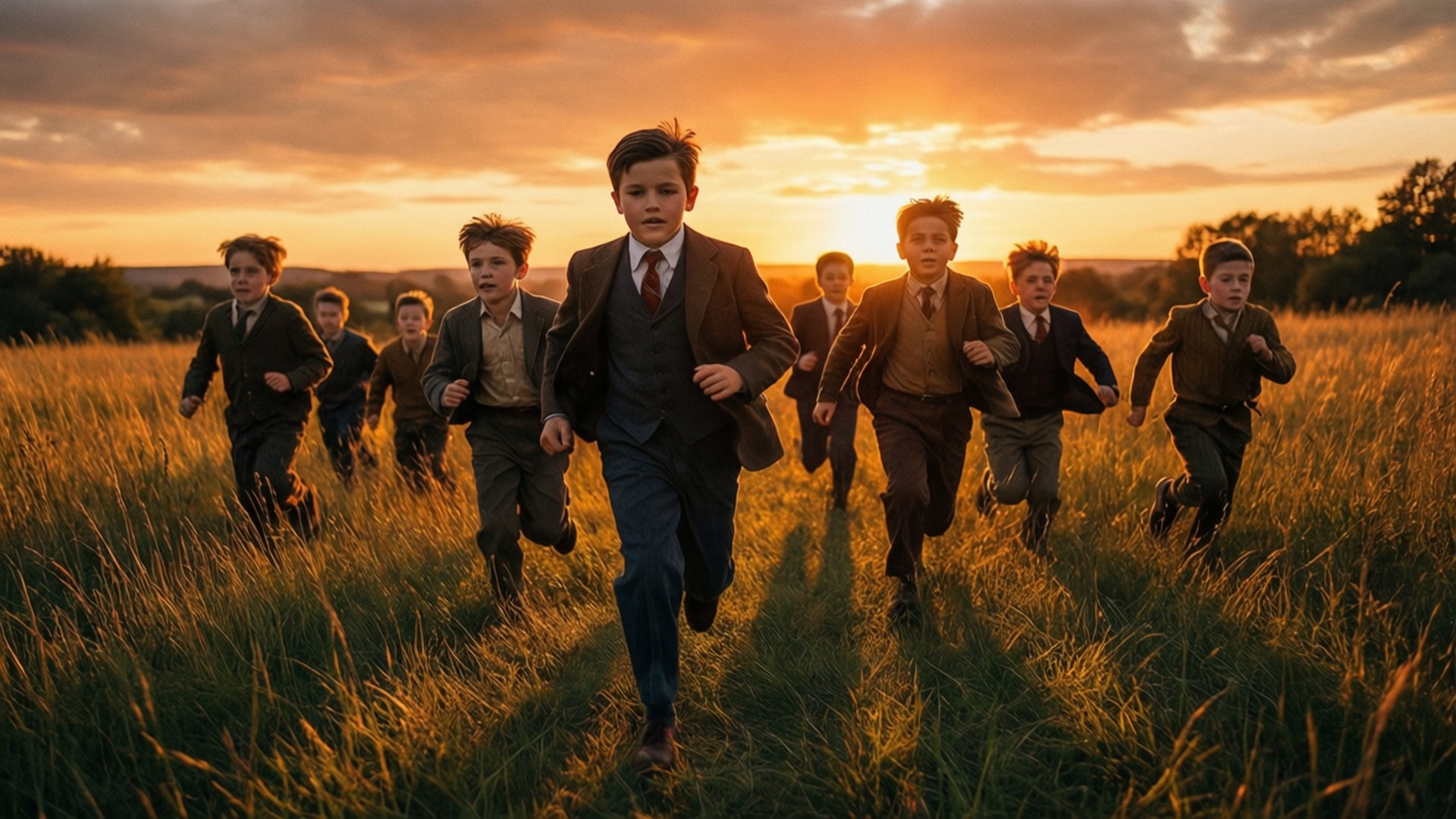 Running Through Fields by Wallpapers.art Studio