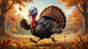 Running Turkey Autumn