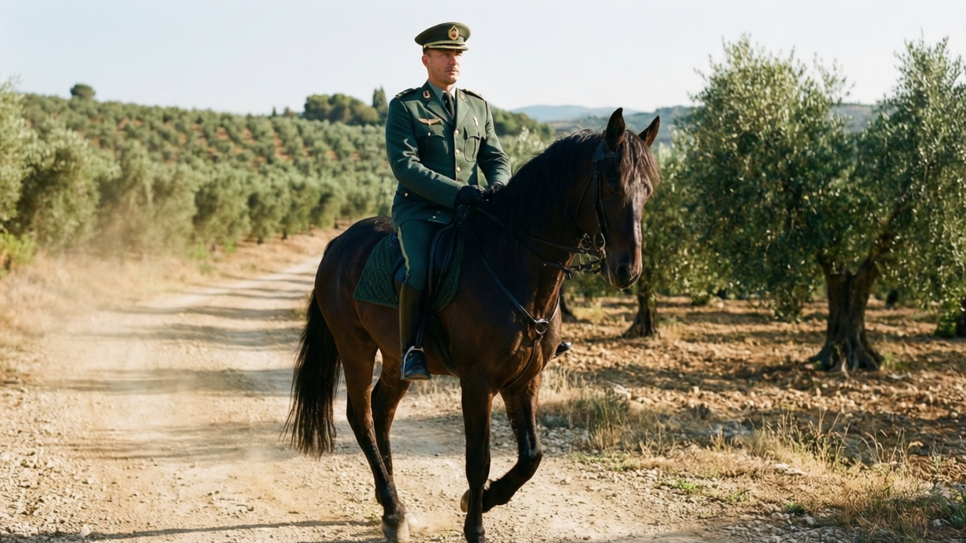 Rural Patrol on Horseback by Wallpapers.art Studio