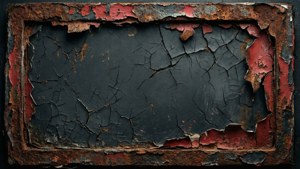 Rust and Cracked Paint Border