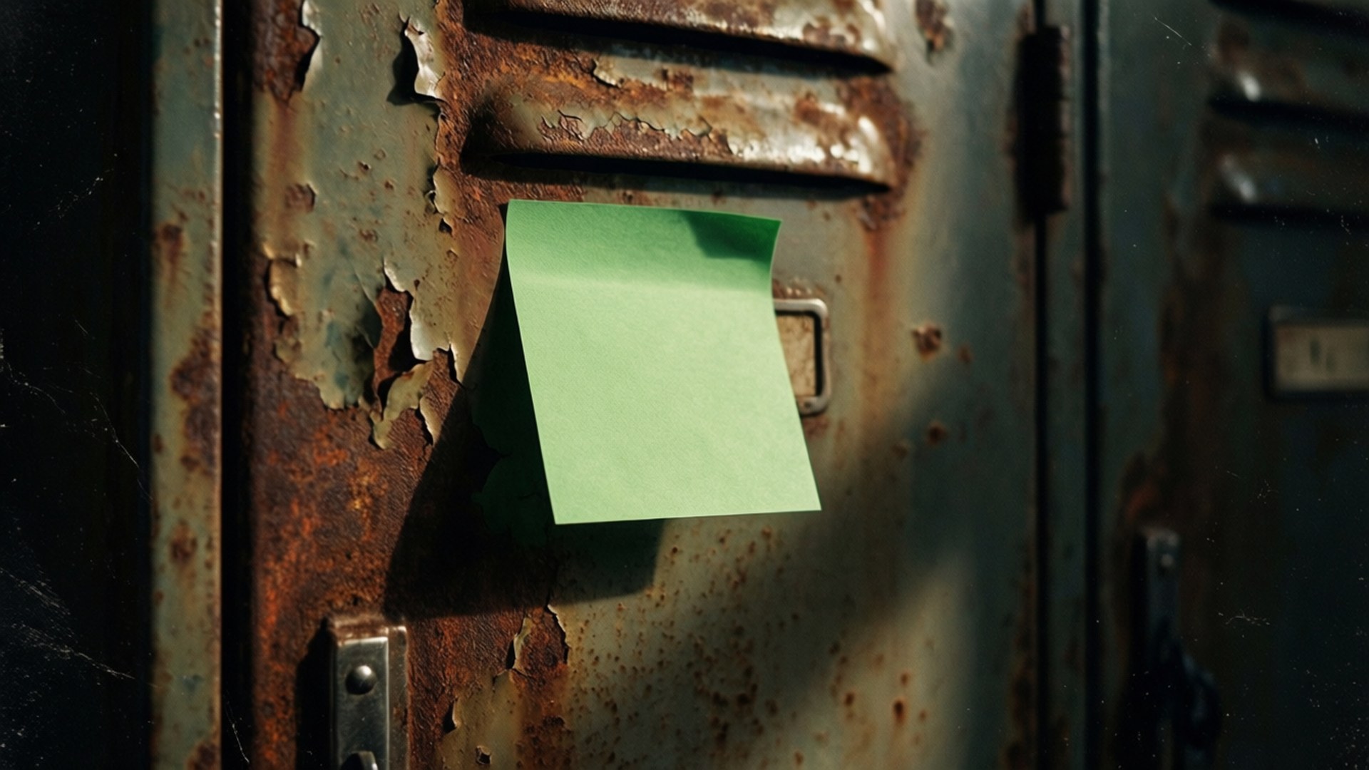 Rusted Locker Note by Wallpapers.art Studio