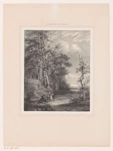 Rustend gezelschap bij bosrand