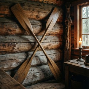 Rustic Cabin Oars