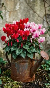 Rustic Can Cyclamen