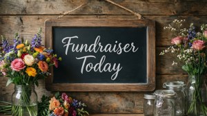 Rustic Chalkboard Fundraiser