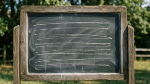 Rustic Chalkboard Outdoors