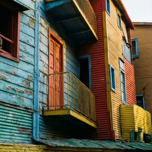 Rustic Colorful Facades