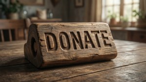 Rustic Donate Button