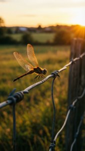 Rustic Dragonfly Sunset