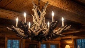 Rustic Driftwood Chandelier