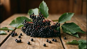 Rustic Elderberry Branch