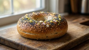 Rustic Everyting Bagel Morning