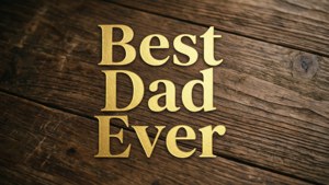 Rustic Gold Best Dad