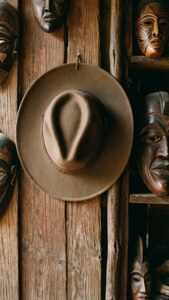Rustic Hat on Wall