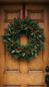 Rustic Holly Wreath