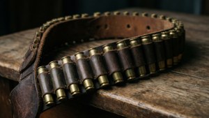 Rustic Leather Bullet Belt