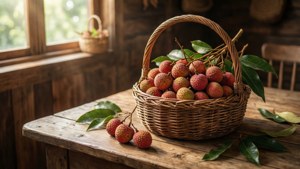 Rustic Litchi Basket