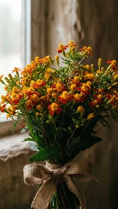 Rustic Marigold Bouquet