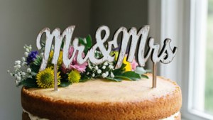 Rustic Mr & Mrs Topper