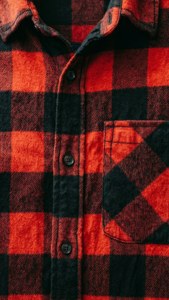 Rustic Plaid Shirt Backdrop