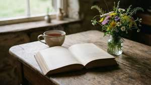 Rustic Reading Table
