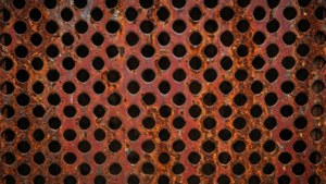 Rustic Red Perforation