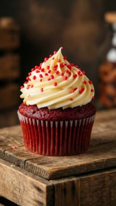 Rustic Red Velvet Cupcake